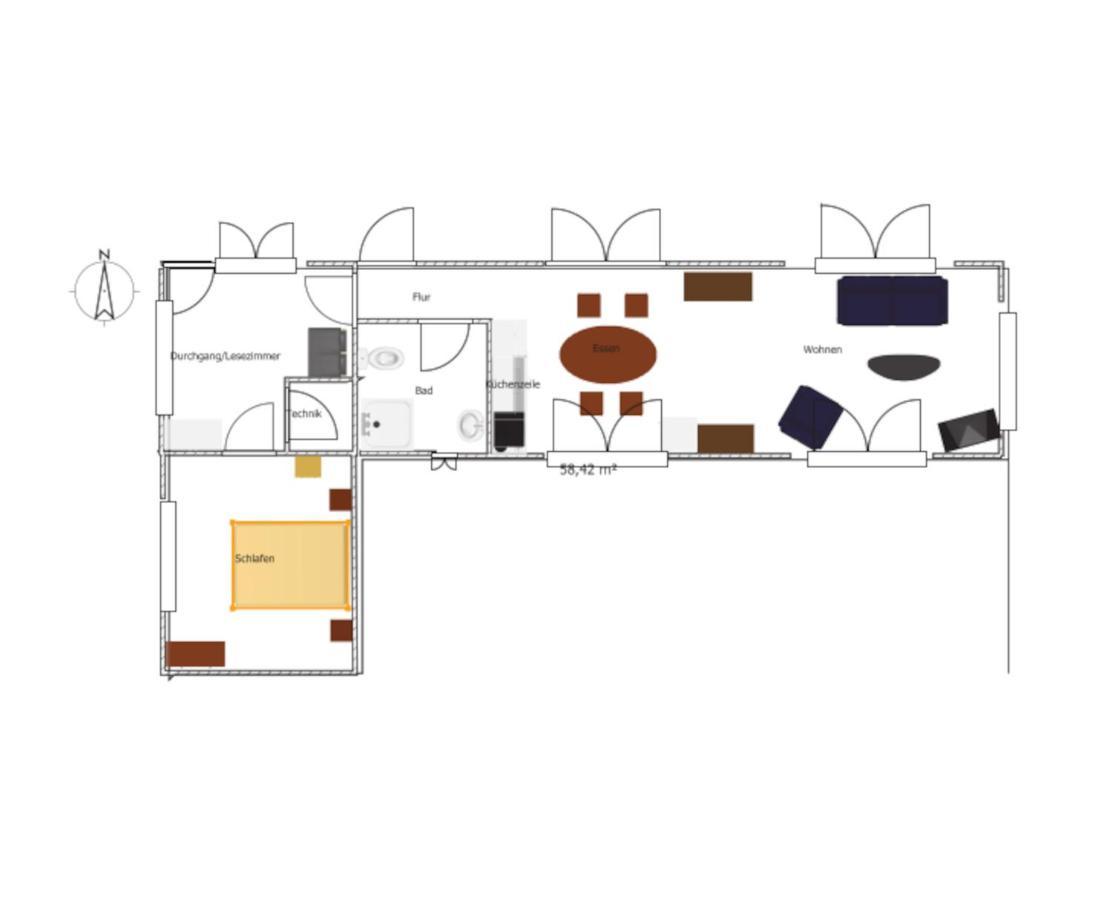 Ferienhaus Grafenland Dersum Exterior photo